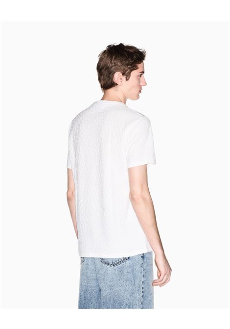 T-shirt slim fit in jacquard di cotone mercerizzato ARMANI EXCHANGE | T-shirt | XM002821 AF10337U0009